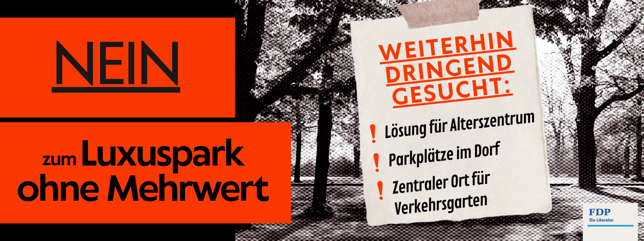FDP sagt «Ja» zum Kauf des Postgebäudes, aber«Nein» zum Burgunpark